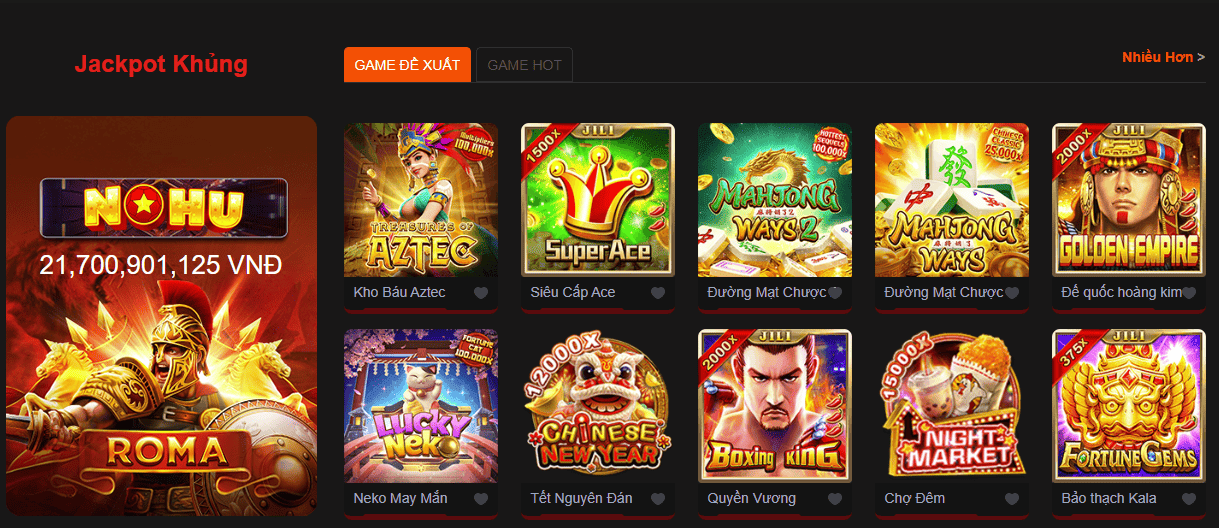Slot game nổ hũ đổi thưởng.